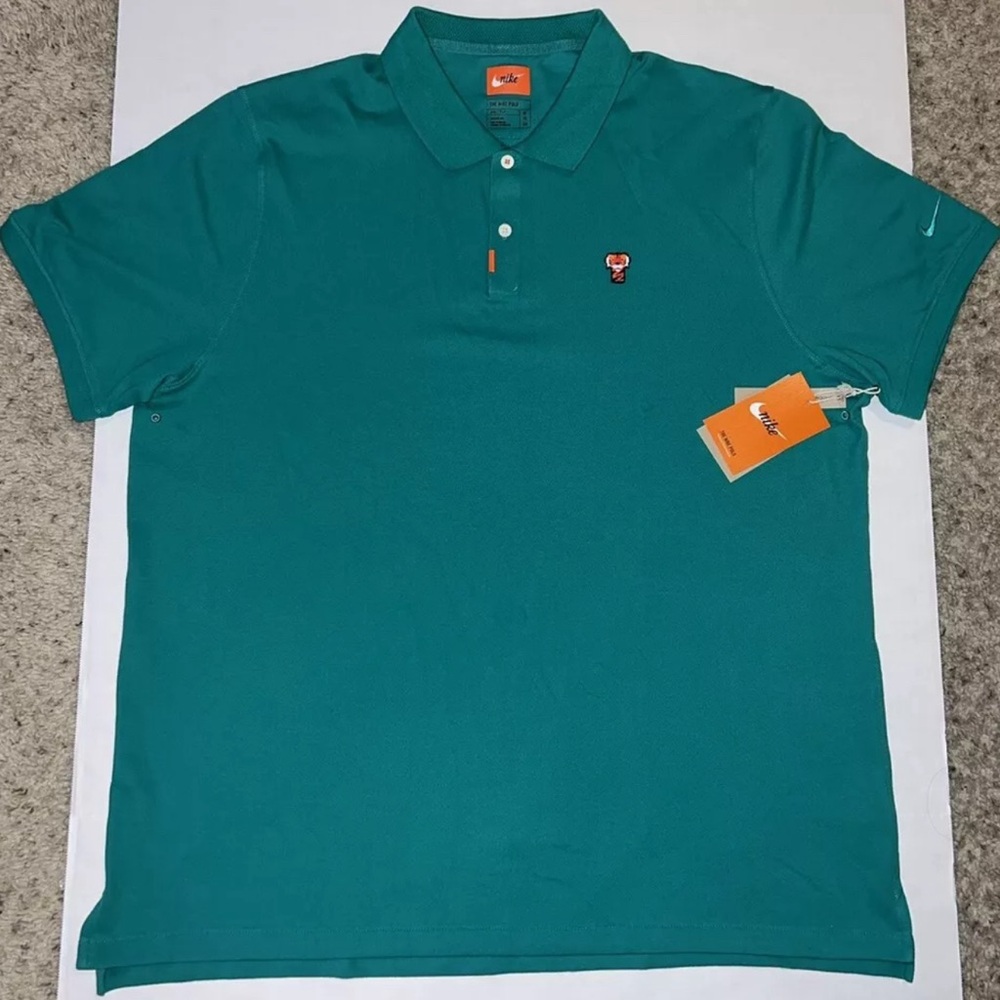 Nike Golf Tiger Woods "Frank" Polo 2020 Green Masters CJ0880-370 Men's Size XL